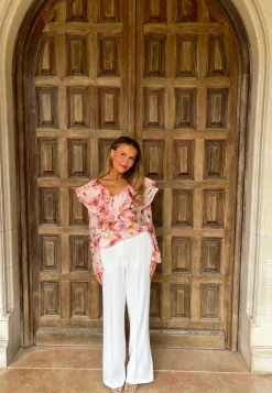 High Waist Wide Suit Pants