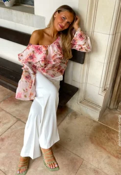 High Waist Wide Suit Pants