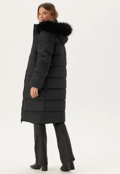 Hooded Padded Long Jacket