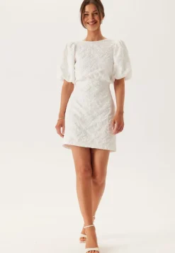 Jacquard Bow Short Dress