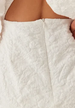 Jacquard Bow Short Dress