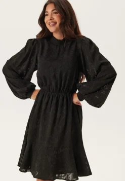 Jacquard Flounce Dress