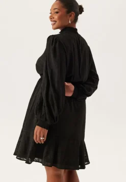 Jacquard Flounce Dress