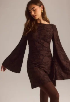 Jacquard Stretch Short Dress