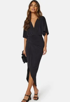 Kimono Sleeve Rouch Dress