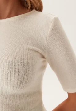 Knitted Peplum Top