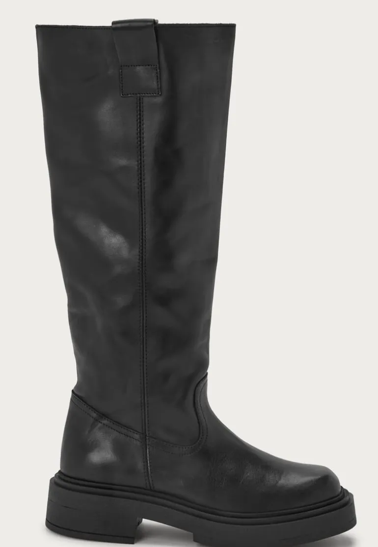 Leather Knee High Boots