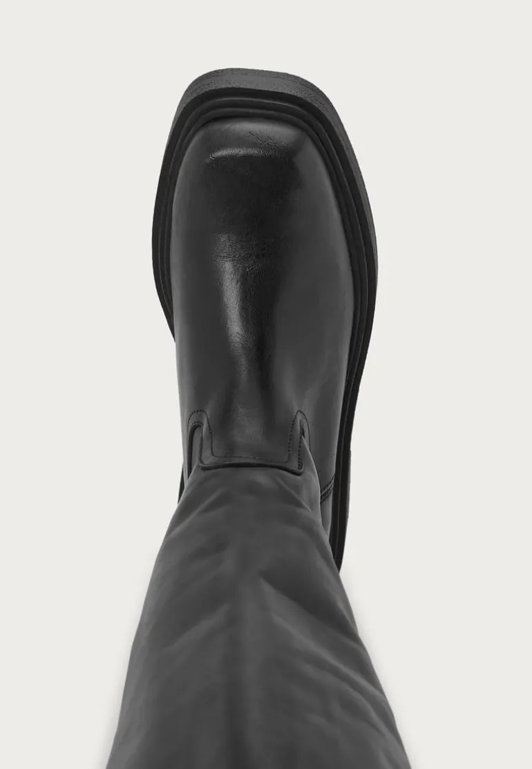 Leather Knee High Boots
