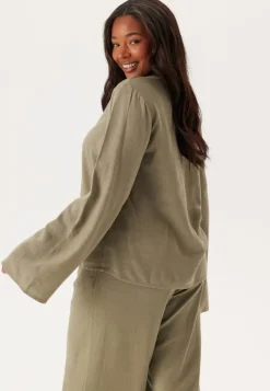 Linen Wide Sleeve Blouse