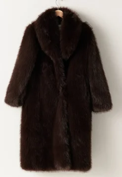 Long Faux Fur Coat