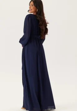 Long Sleeve Chiffon Dress