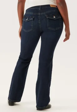 Low Bootcut Flap Jeans