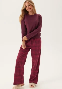 Ls Tee Flannel Pant Set