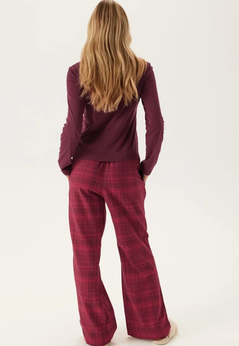 Ls Tee Flannel Pant Set