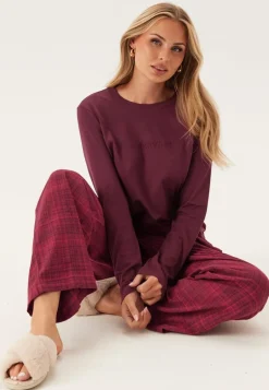 Ls Tee Flannel Pant Set