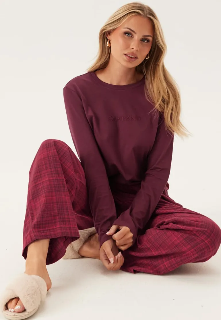 Ls Tee Flannel Pant Set