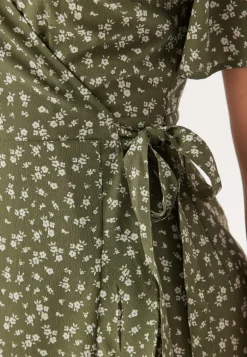 Midi Butterfly Wrap Dress