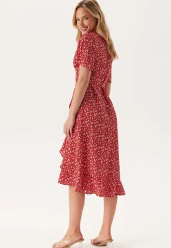 Midi Butterfly Wrap Dress