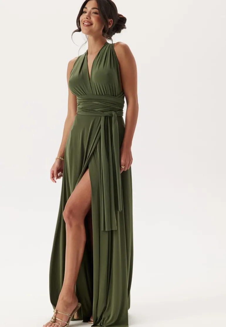 Multi Tie Maxi Dress Split