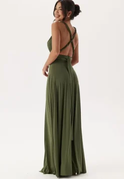 Multi Tie Maxi Dress Split
