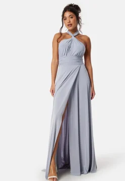Multi Tie Maxi Dress Split