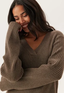 Objelva L/S RE V-NECK KNIT DRE