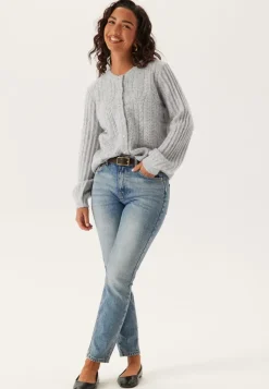 Objflora Re Ls Knit Button Car