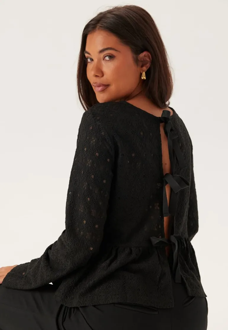 Objlaila L/S Re Tie Top