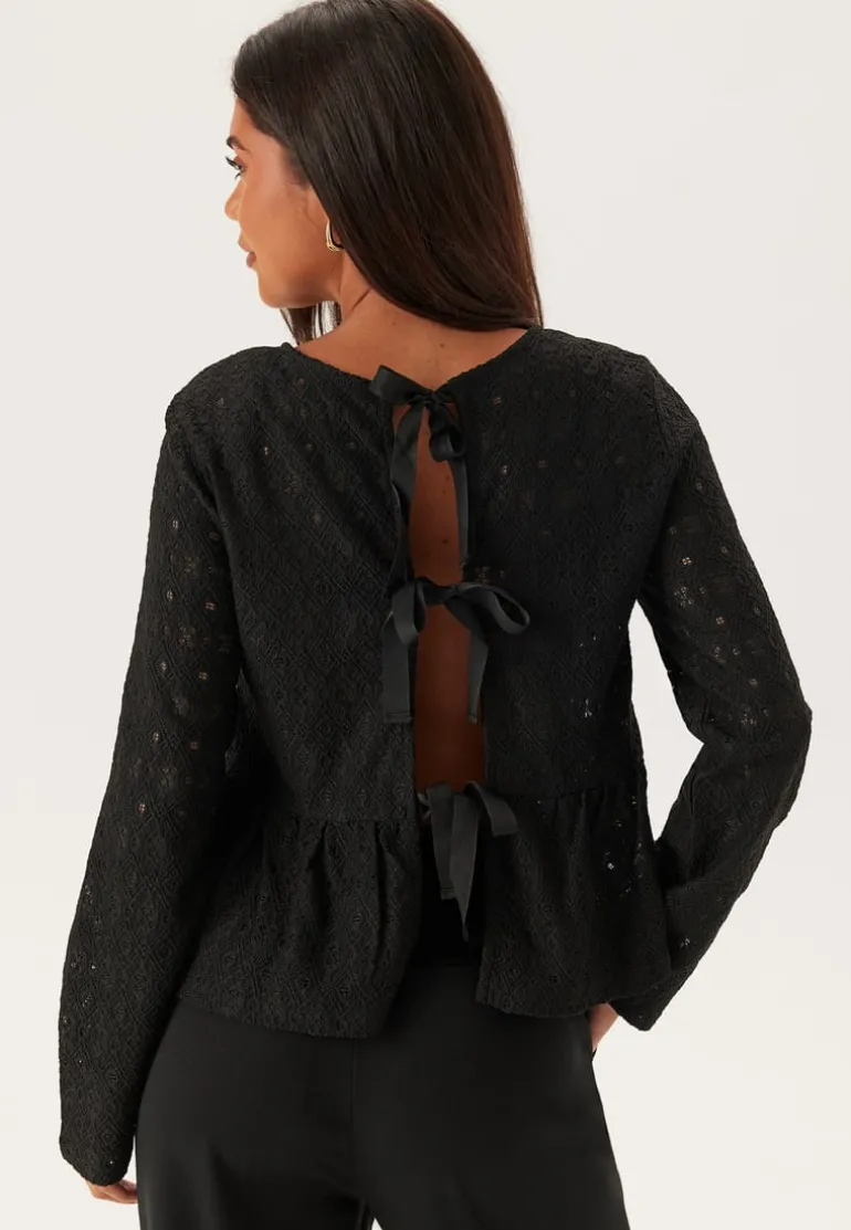 Objlaila L/S Re Tie Top