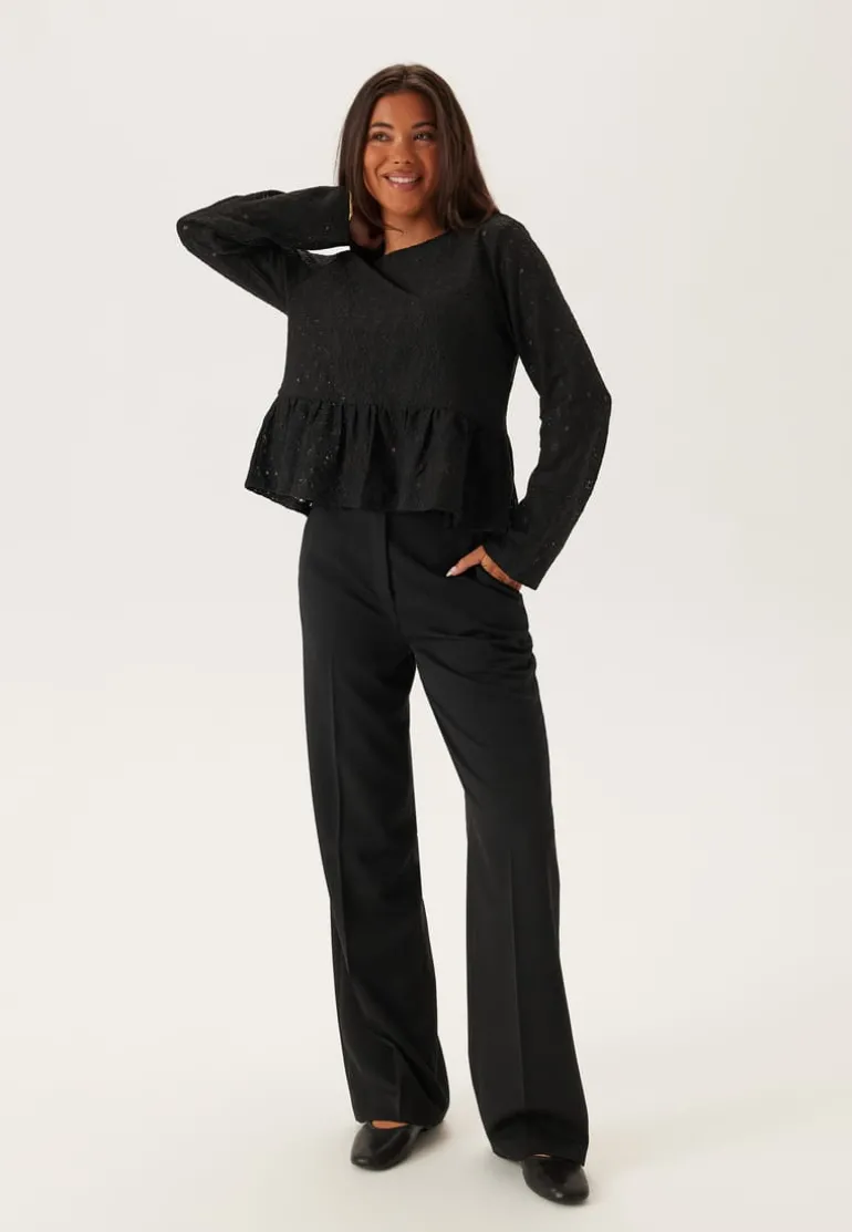 Objlaila L/S Re Tie Top