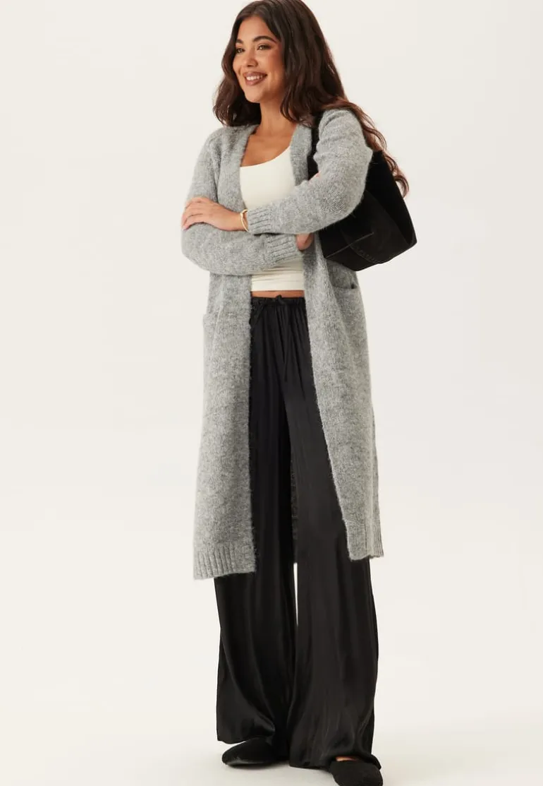 Objmilu Ls Lo Long Knit Cardig