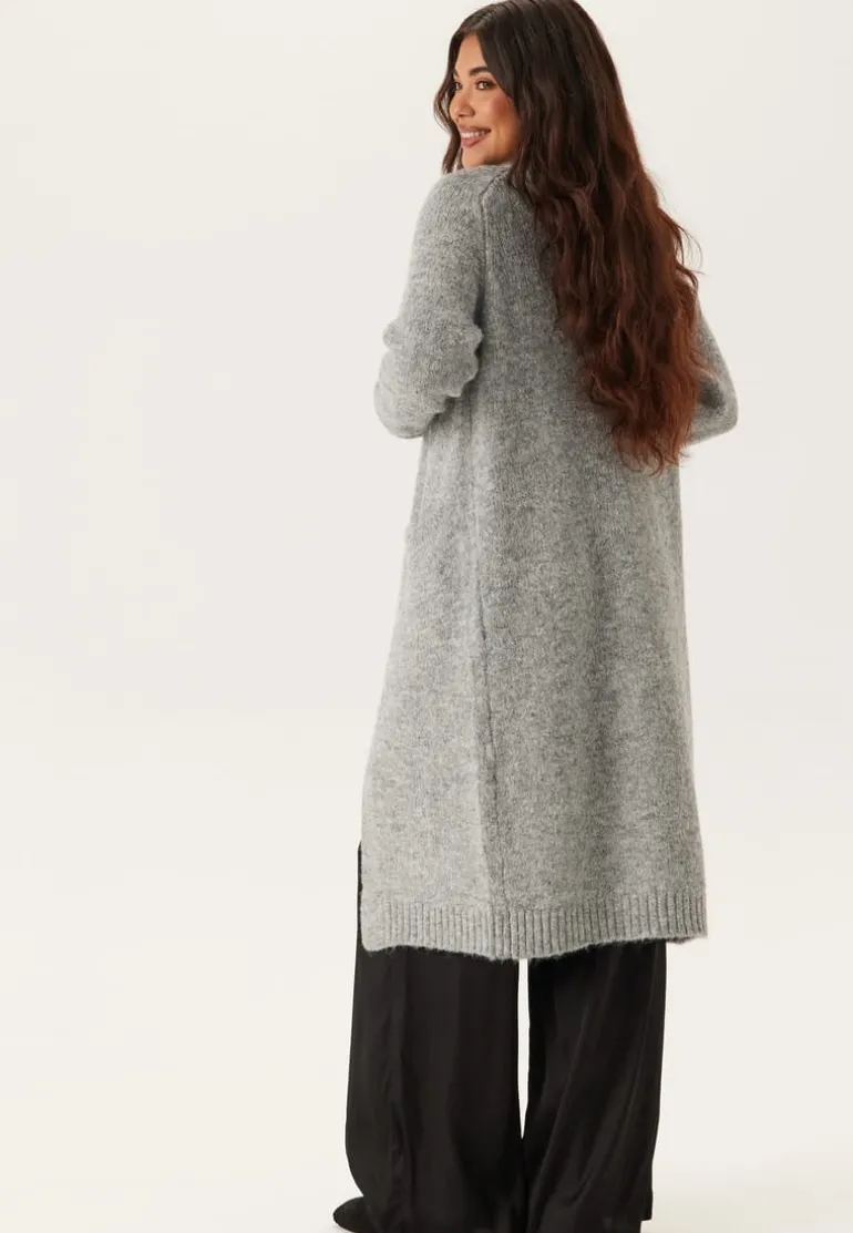 Objmilu Ls Lo Long Knit Cardig