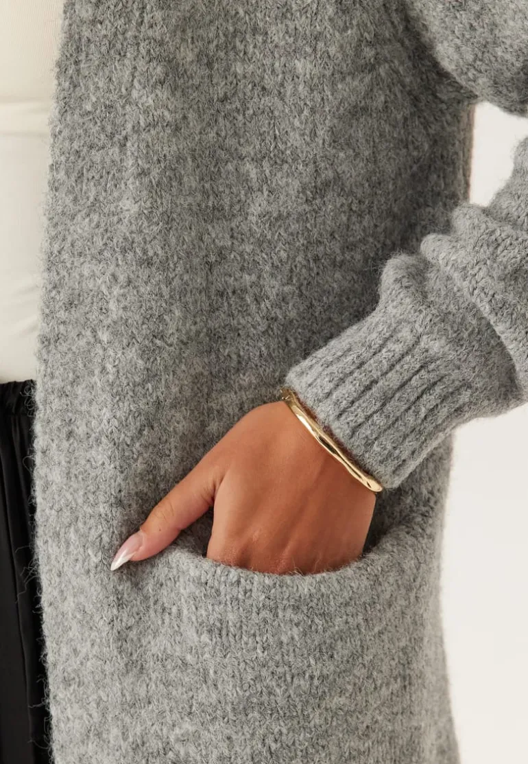 Objmilu Ls Lo Long Knit Cardig