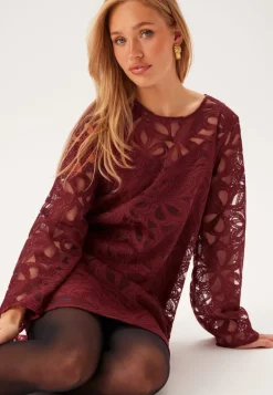 Objrose L/S RE LONG DRESS RE