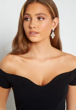Off Shoulder Frill High Low Dress