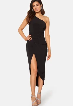 One Shoulder Rouch Dress