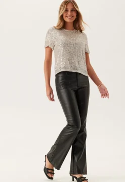 Onlana S/S LOOSE SEQUINS TOP