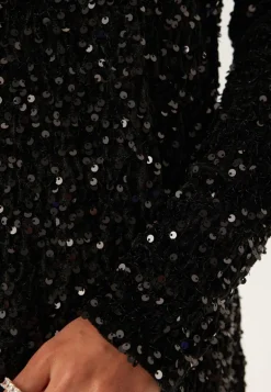 Onlanika Ls Sequins V-neck Dress