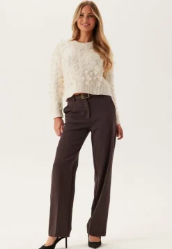 Onlhua Life Ls Flower Detail O-neck Knit
