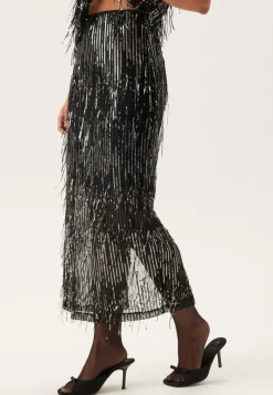 Onlspacy Hw Long Sequins Skirt