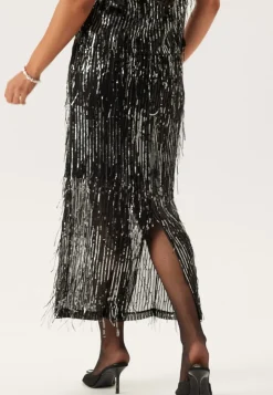 Onlspacy Hw Long Sequins Skirt