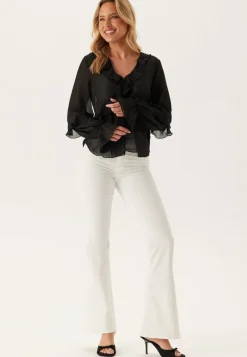 Open Back Frill Blouse