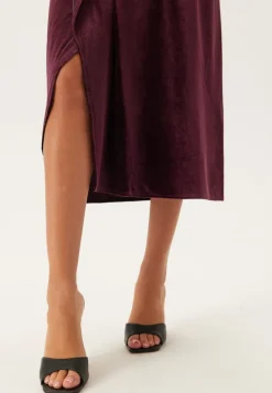 Overlap Velvet Dress