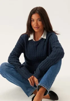 Pcfia Ls Cable Knit