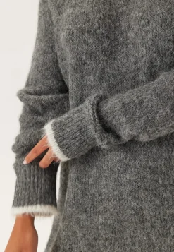 Pcivy Ls Contrast Knit Dress