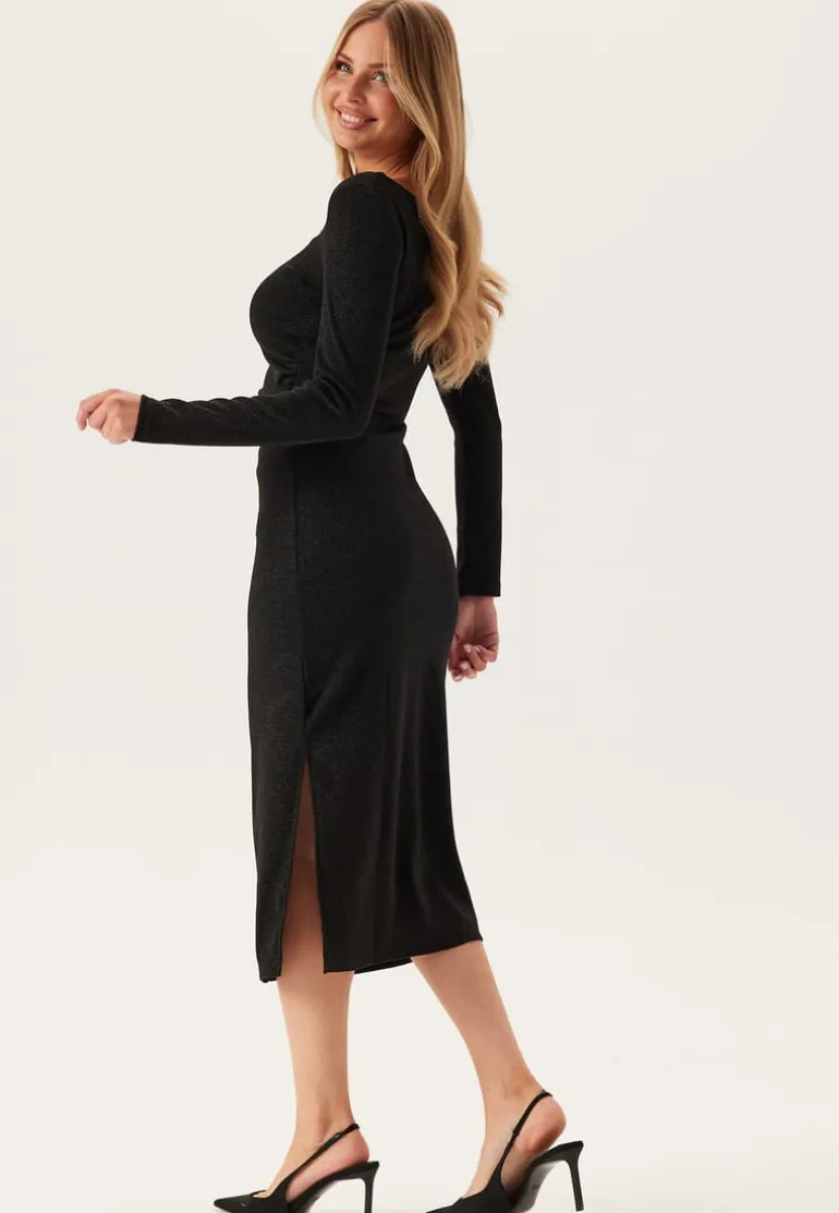 Pcjina Ls Boatneck Midi Dress