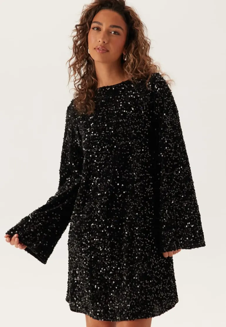 Pckam Ls Deep Back Bow Dress