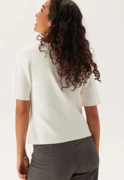 Pcmarie Ss O-neck Split Knit