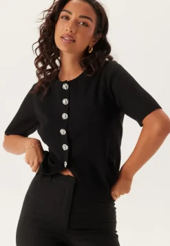 Pcmarie Ss O-neck Split Knit
