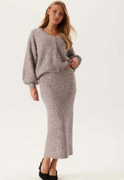 Pcmesva Hw Sequin Midi Knit Skirt